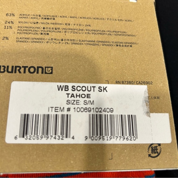 Burton women’s scout sock. Small/medium. - Picture 4 of 7